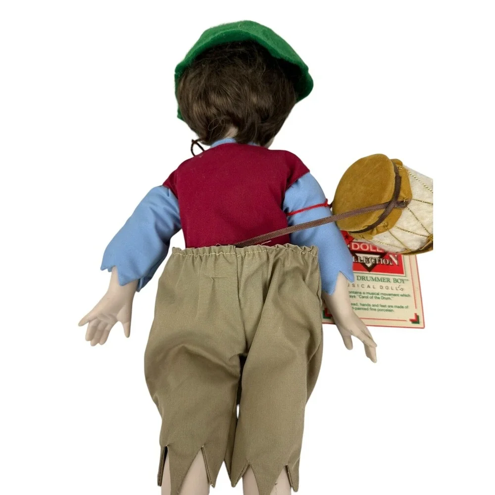 Hallmark Little Drummer Boy Porcelain Musical Doll 16